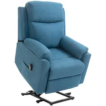 Homcom Fernsehsessel Blau Kunststoff, 89x102x83 cm Wohnzimmer, Sessel, Fernsehsessel