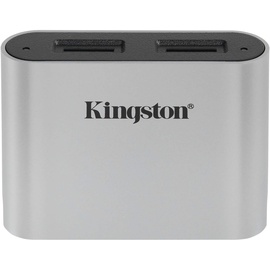 Kingston Workflow microSD Reader Dual-Slot-Cardreader, USB-C 3.0 [Buchse] (WFS-SDC)