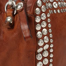 Campomaggi Kate Schultertasche Leder Braun/Silber