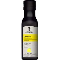 Dr. Budwig® Omega 3 DHA+EPA Zitrone (100ml) - Leinöl & Omega 3 Algenöl - Omega 3 hochdosiert (EPA DHA) - Algenöl Omega 3 vegan flüssig, Omega 3 Öl, Omega 3 für Kinder
