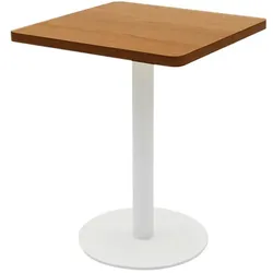 Quadratischer Bistro-, Kaffee- & Esstisch, 60x60x75cm, Spanplatte, Abriebfest, Stabil, Gastronomiemöbel, ZMBT