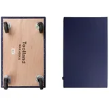 Toolland Transportroller, 4 Lenkrollen, Tragkraft bis zu 400 kg, Blau