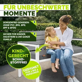 tillvex Gartenbank 300 x 0 x 0 cm Grau