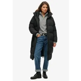 Superdry Langer Steppmantel Damen Schwarz M