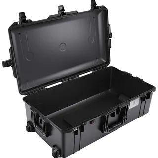 PELI 1615 Air Leichter Extrem Robuster Reisekoffer für Kameraausrüstung, Wasser- und Staubdicht, 71L Volumen, ohne Schaumstoffeinlage, Farbe: Schwarz