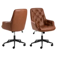 Actona GROUP »Erik«, Schreibtischstuhl, PU retro Cognac, 5 Stern