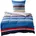 Gestreift Blau 200 x 220 cm 2 x 80 x 80 cm