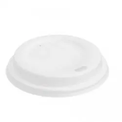 Blanc HYGIENIC Deckel aus Bagasse 1.000 Stk für Kaffeebecher mit 80mm Durchmesser, umweltfreundlich, kompostierbar