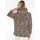 Zwillingsherz Hoodie Animal-Design Beige L