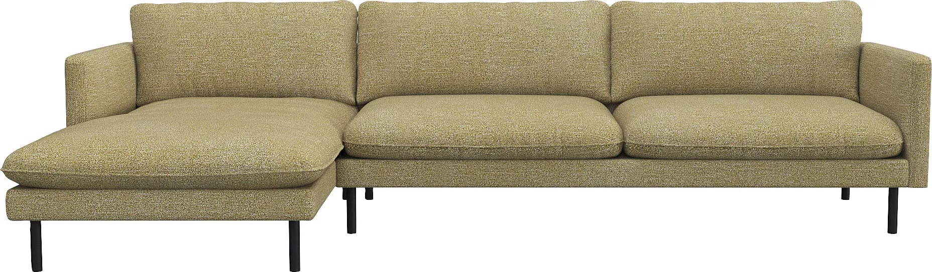 FLEXLUX Ecksofa »Bolzano«, Sitzaufbau mit Kaltschaum & Stahl-Wellen, loose Sitz -& Rückenkissen FLEXLUX Mustard Yellow