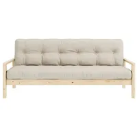Karup Design Schlafsofa KNOB, mit Futonmatratze, verschiedene Farben, FSC®-zertifiziert, Kiefer beige