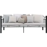 vidaXL Tagesbett-Rahmen Schwarz Metall 90x200 cm619858