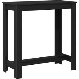 vidaXL Bartisch 102 x 50 x 103,5 cm Schwarz Eichen-Optik