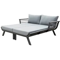 Garden Pleasure Sonnenliege Delia grau Aluminium