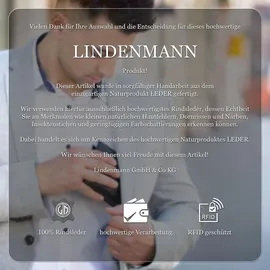Lindenmann Geldbörse Herren braun