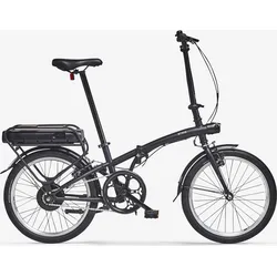 E-Bike Klapprad 20 Zoll E Fold 100 schwarz SCHWARZ Einheitsgröße