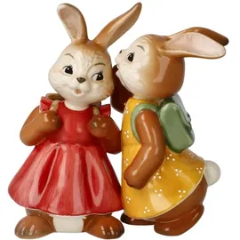 GOEBEL Hasenfigur Hasenmädchen das Geheimnis Bunt Steingut 5,5 cm