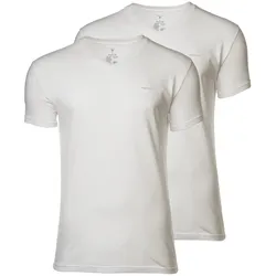GANT Herren T-Shirt, 2er Pack - V-NECK T-SHIRT 2-PACK, V-Ausschnitt, kurzarm, Cotton Weiß 2XL