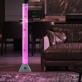 ETC Shop RGB LED Stehleuchte 120,0 cm transparent