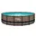 Summer Waves Elite Frame Pool 488 x 122 cm Teak-Optik braun