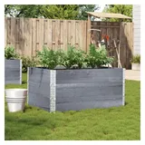 vidaXL Pflanzkasten Grau 120x80 cm Massivholz Kiefer - Grau