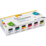 Kreul Künstlerfarbe - Bastelfarbe, Acryl-Glanzfarbe, Color Living-Set 6 x 20 ml (Multi, 20 ml)
