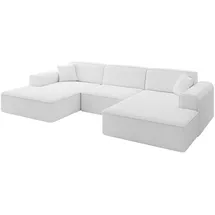 altdecor Wohnlandschaft IREA-U1-v3 - 301x165x77 cm Weiß