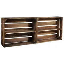 CHICCIE Holzregal 50 x 40 x 15 cm Braun