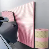 3D Wandkissen Selbstklebend, Pcv Kantenschutz Wandpolster, 1cm Dick Anti-Kollision Wandpaneele Gepolstert, Polsterpaneel Wand für Schlafzimmer, Wohnzimmer, Garage, Balkon, Tisch, Ecke ( Color : Pink ,