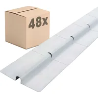 Dalsys Wärmeleitblech Fußbodenheizung für 16mm Heizungsrohr, 75cm, 48 Stück,