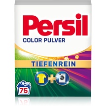Persil Color Pulver Tiefenrein Waschmittel (75 Waschladungen), Colorwaschmittel für reine Wäsche und hygienische Frische für die Maschine, effektiv von 20 °C bis 60 °C
