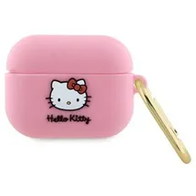 HELLO KITTY Hkap3dkhsp AirPods Pro Hülle, Pink/rosa, Silikon, 3d-katzenkopf