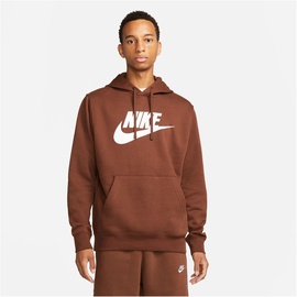 Nike Sportswear Club Fleece Hoodie Herren - braun/weiß XL