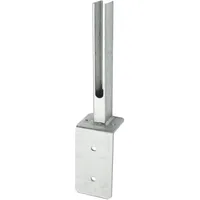 deutsche zauntechnik dz Winkel-Fußplatte Universal - Typ: U/PM/A/X - ZINK