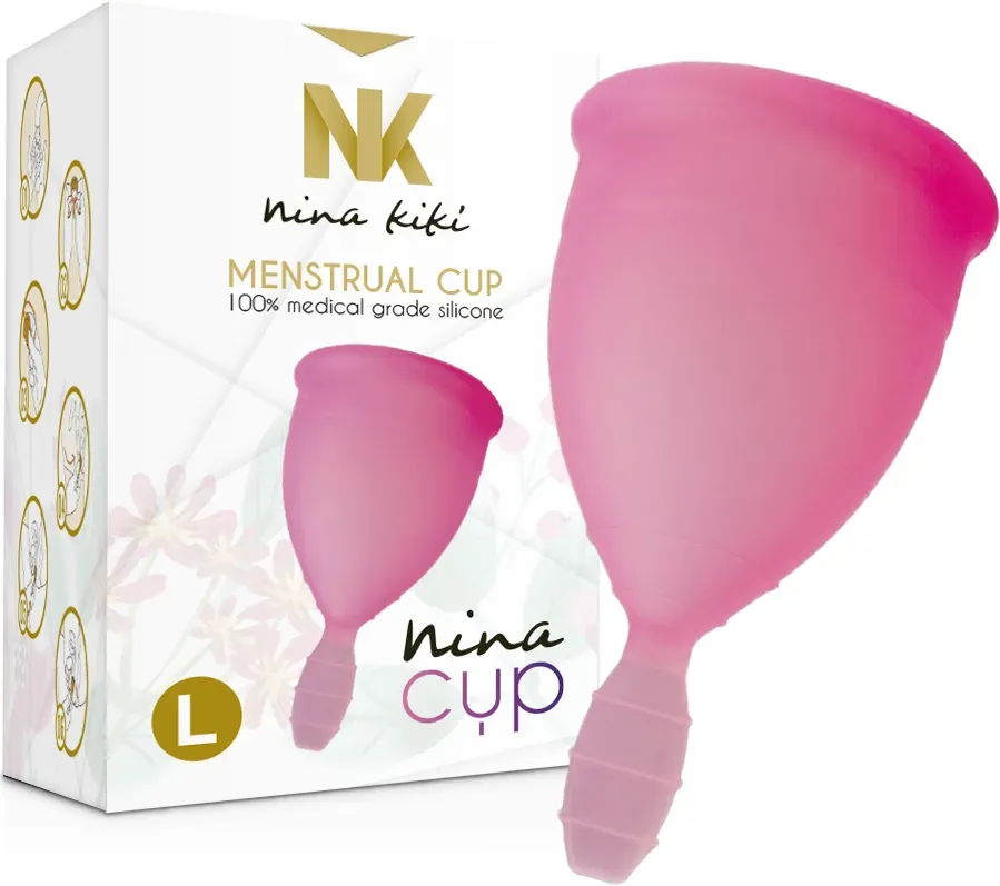 NINA KIKÍ - MENSTRUAL CUP ROSA - GRÖSSE L