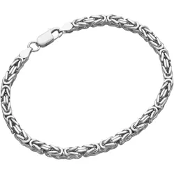 Armband FIRETTI "Schmuck Geschenk Silber 925 Armschmuck Armband Königskette" Gr. 23, silber (silberfarben), Armbänder, Herren, 23, Silber 925 (Sterlingsilber)