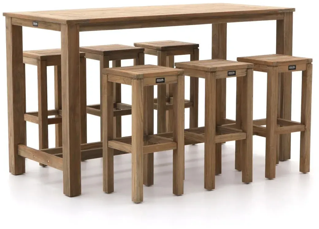 + 10 % Kassenrabatt | ROUGH-X 180 cm Gartenbar-Set 7-teilig