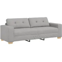 vidaXL 3-Sitzer-Sofa Wolkengrau Stoff