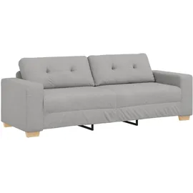 vidaXL 3-Sitzer-Sofa Wolkengrau Stoff