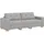 vidaXL 3-Sitzer-Sofa Wolkengrau Stoff