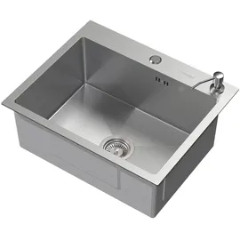 ML-Design Spülbecken 55 x 45 x 20 cm Silber