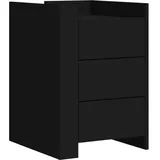 vidaXL Nachttisch Schwarz 45x50x65 cm Holzwerkstoff