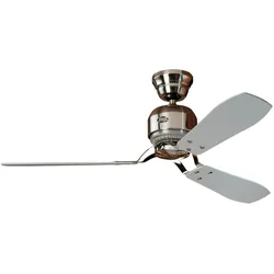 Hunter Industrie II 132cm Gebürstetes Chrom