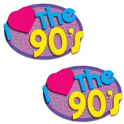 2 Verliebt in die 90er Pappausschnitte