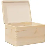 vidaXL Holzkiste mit Deckel 40 x 30 x 23 cm 1-tlg. braun