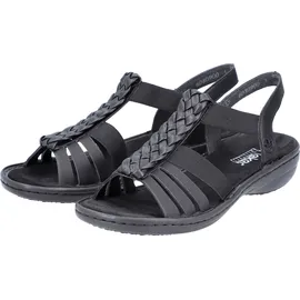 Rieker Keilsandaletten Damen Schwarz 39