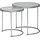 FineBuy Beistelltisch FB53075 Milchglas weiß 50 x 42 cm