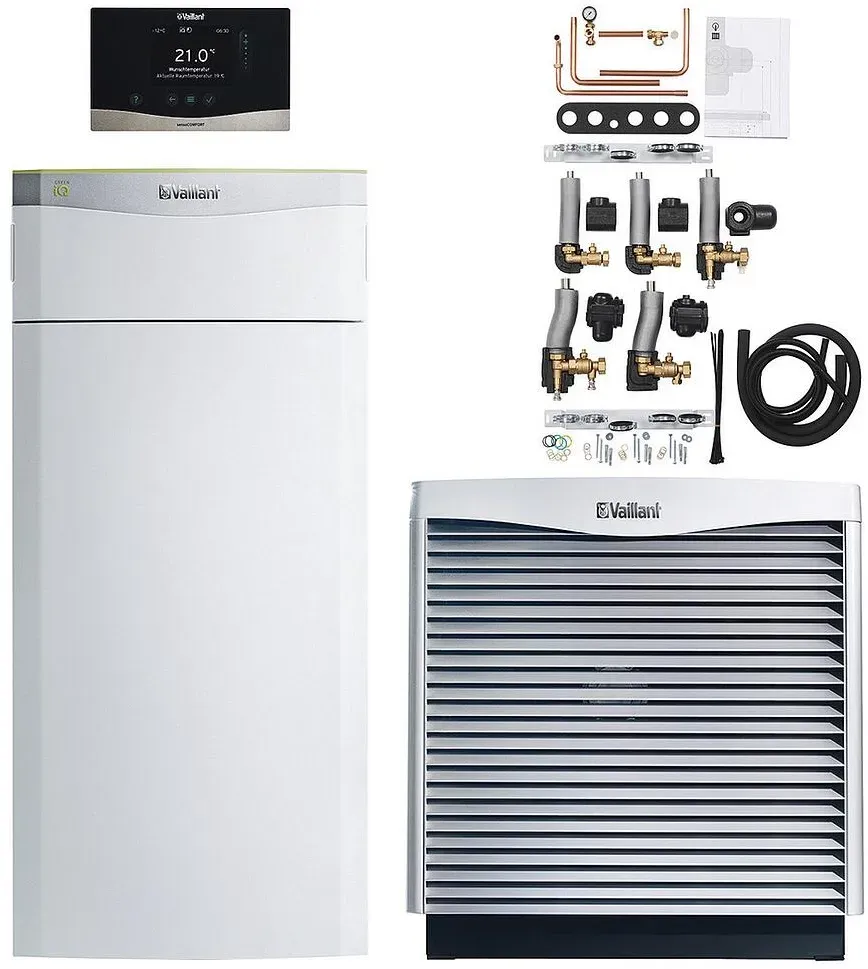 VAILLANT Wärmepumpen-Paket FlexoTHERM 2er Kaskade VWF 197 4.805 mit sensoCOMFORT