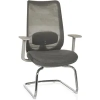 HJH Office Mileston V Netzstoff Grau