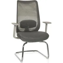 HJH Office Mileston V Netzstoff Grau